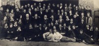 Pupils and teachers of the Ludza Russian Gymnasium